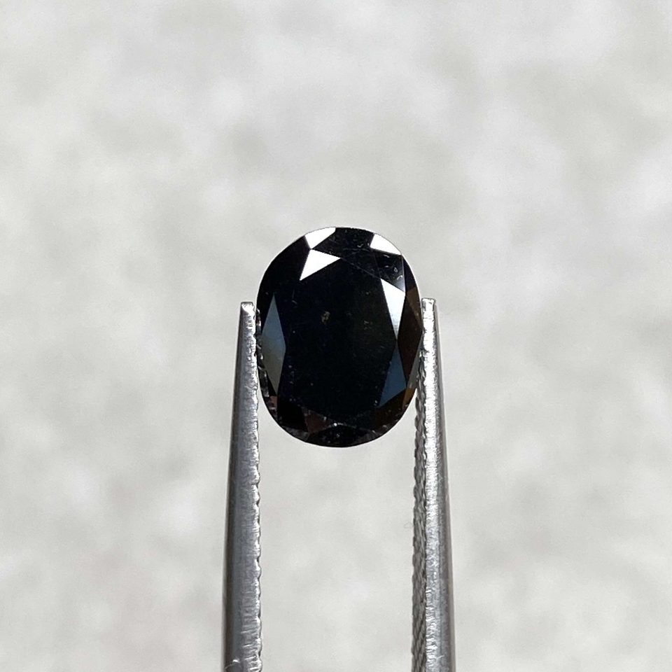 2.35 Ct Oval Black Diamond