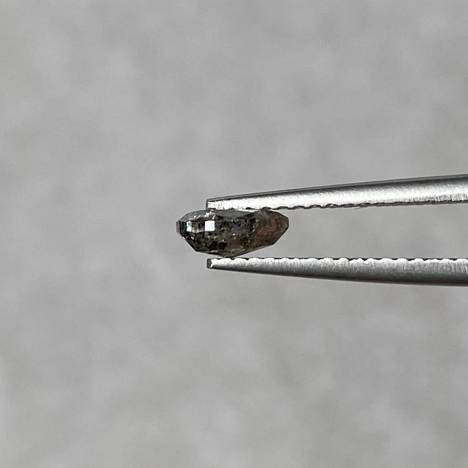 0.55 Ct Pear Salt and Pepper Diamond-Stonz ZA