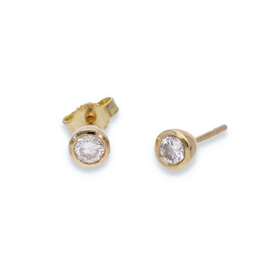 Tube Studs 9k Yellow-1-5