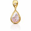 9K Rose Gold Mae Pearl & Diamond Pendant (0.09ct)
