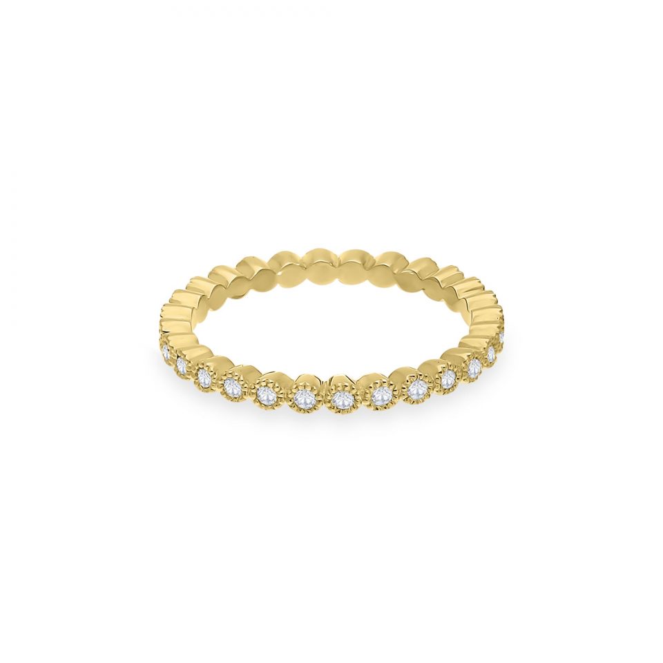 millgrain eternity ring diamond