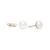 7mm Pearl Studs - Pink white_3
