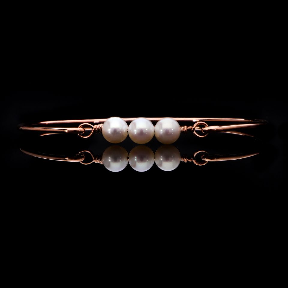 pearl rose gold bracelet-Stonz ZA
