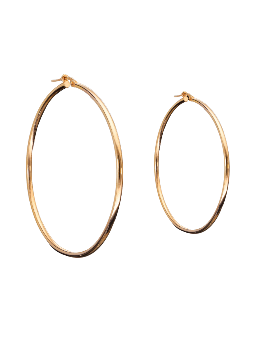Ribbed Hoops Plain 4