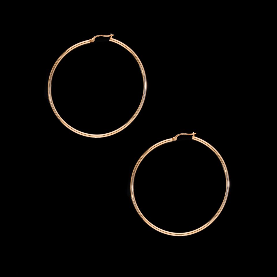 Ribbed Hoops Plainc2