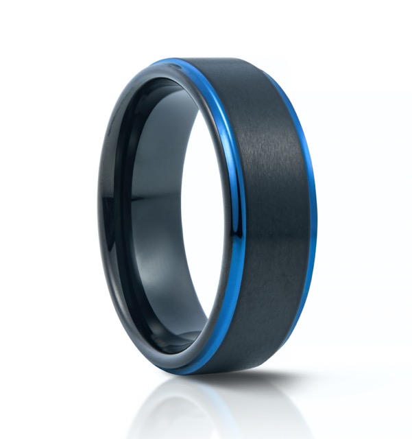 Cyan Tungsten Ring - Stonz ZA