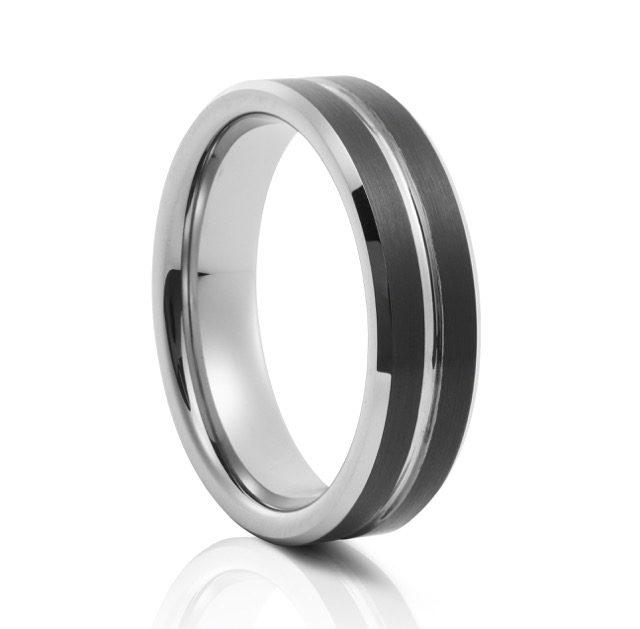 Slash Tungsten Ring - Stonz ZA