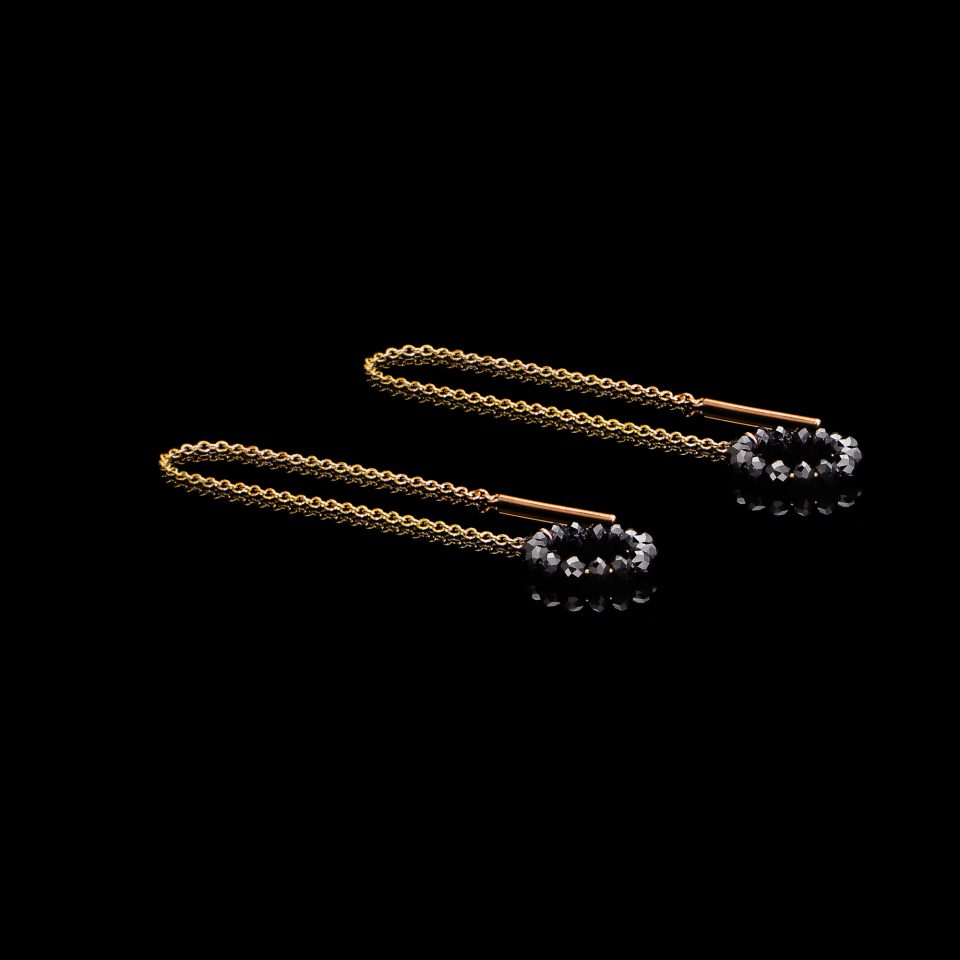 Pull Through earrings - large bar_7