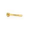 0.30 Ct Round Fancy Yellow Diamond Tube-Set Solitaire Ring 1
