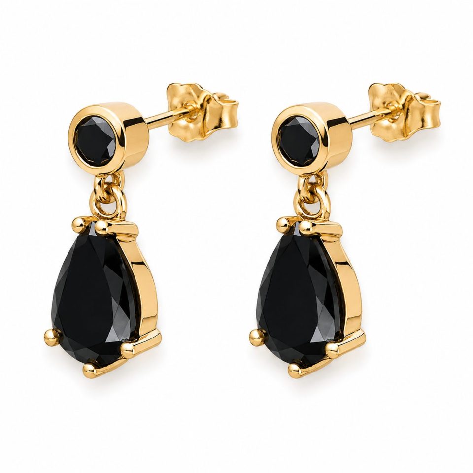 Black Diamond Drop Pear
