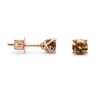 0.34 Cognac Studs