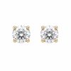 0.37 Ct YG Stud earrings