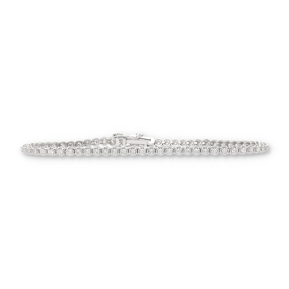 WG 1.00ct Cupcake Tennis Bracelet1