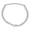 19cm Silver Curb ID Bracelet at Stonz Diamonds