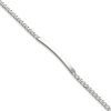 19cm Silver Curb ID Bracelet at Stonz Diamonds