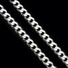 1102 250 55cm Curb 6L Chain Silver Black3A Small