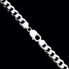 1102 250 55cm Curb 6L Chain Silver Black5A Small