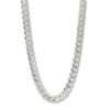 1102 250 55cm Curb 6L Chain Silver1A