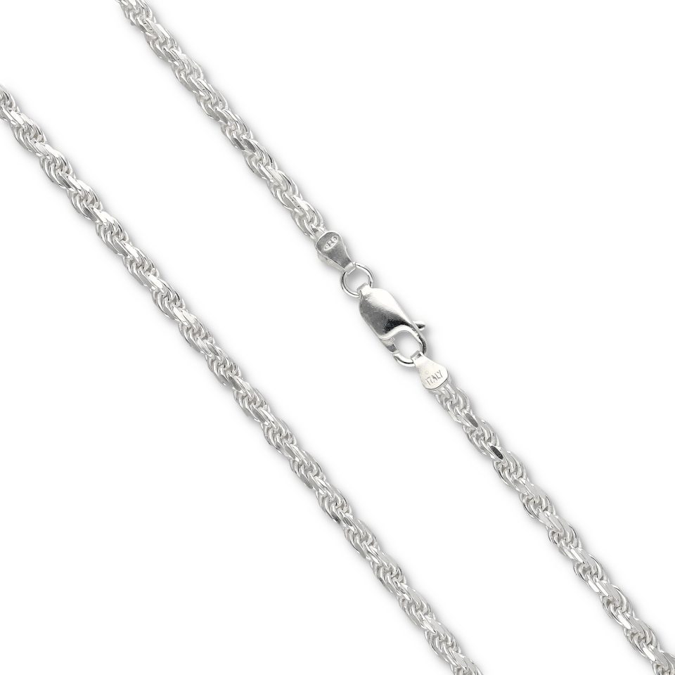 Silver Rope Chain at Stonz Diamonds