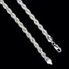 1210 120 45cm Hollow Rope Chain Silver2A Medium