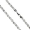 Silver Hollow Rope Chain at Stonz Diamonds