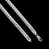 1980 250 55cm Cuban Miami Curb Chain Silver large4A Medium