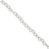 Silver Heart Chain Bracelet and Anklet at Stonz Diamonds