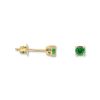 YG Tsavorite studs2 Medium