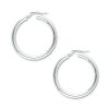 SER-3X30 Silver hoop earrings 3mmx30mm4 Medium