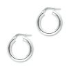 SER-4X15 Silver Hoop earrings 4mmx15mm3 Medium