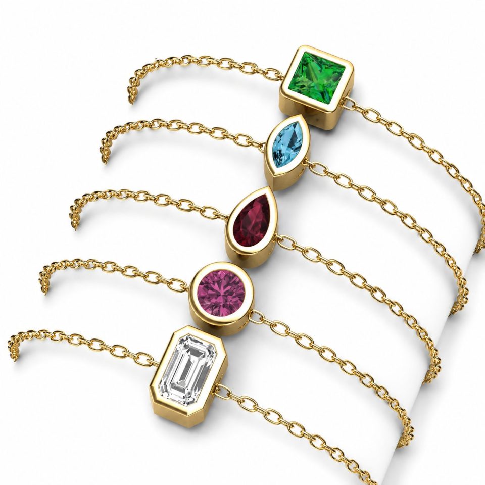 9K Gold Nostalgia Birthstone Bracelet – Customisable Birthstone Bracelet
