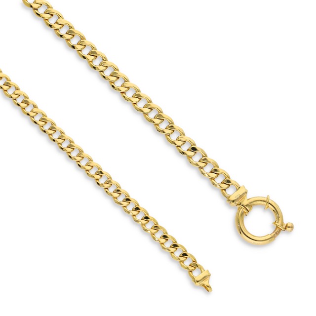 111400 Hollow Curb Signoretti Bracelet4 Medium