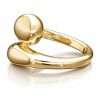 9K YG Double Dome Wrap Ring 2