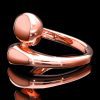Rose gold double dome ring2 Large