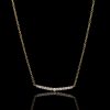 Yellow Gold Diamond Necklace - Stonz ZA