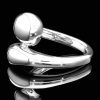 White gold double dome ring3 Large