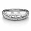 9K Gold 0.16 Ct Diamond Star Dome Ring 1