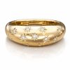 9K YG 9K Gold 0.16 Ct Diamond Star Dome Ring 1