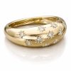 9K YG 9K Gold 0.16 Ct Diamond Star Dome Ring 3