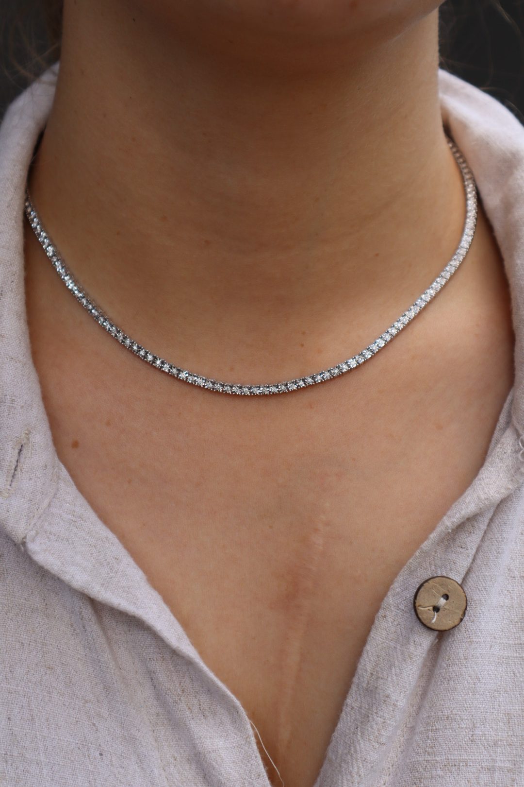 ネックレス・ペンダント [SENTIMENTS] NO.572 NECKLACE Tilda's Bow Baguette Cut Diamond Drop Pendant, White Gold