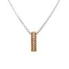 Rose Gold Elongated Diamond Pendant