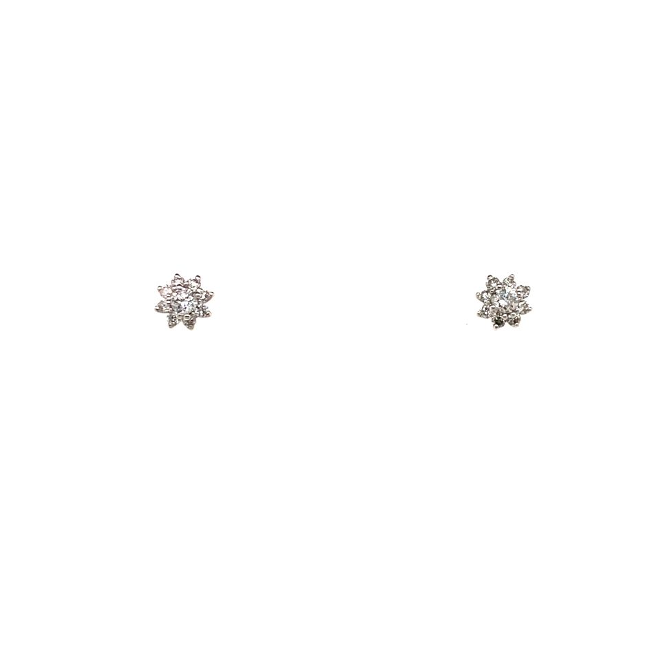 Flower Diamond Studs