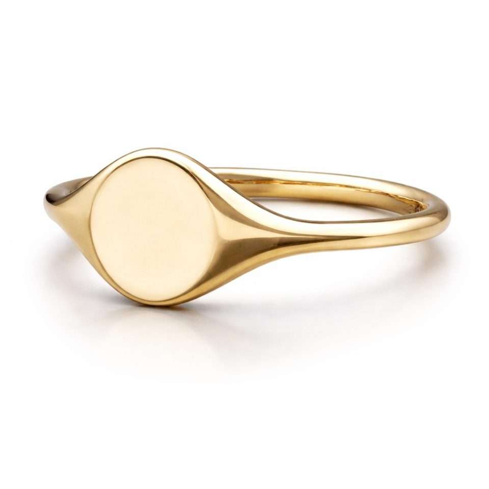 Yellow Gold Signet Ring 3