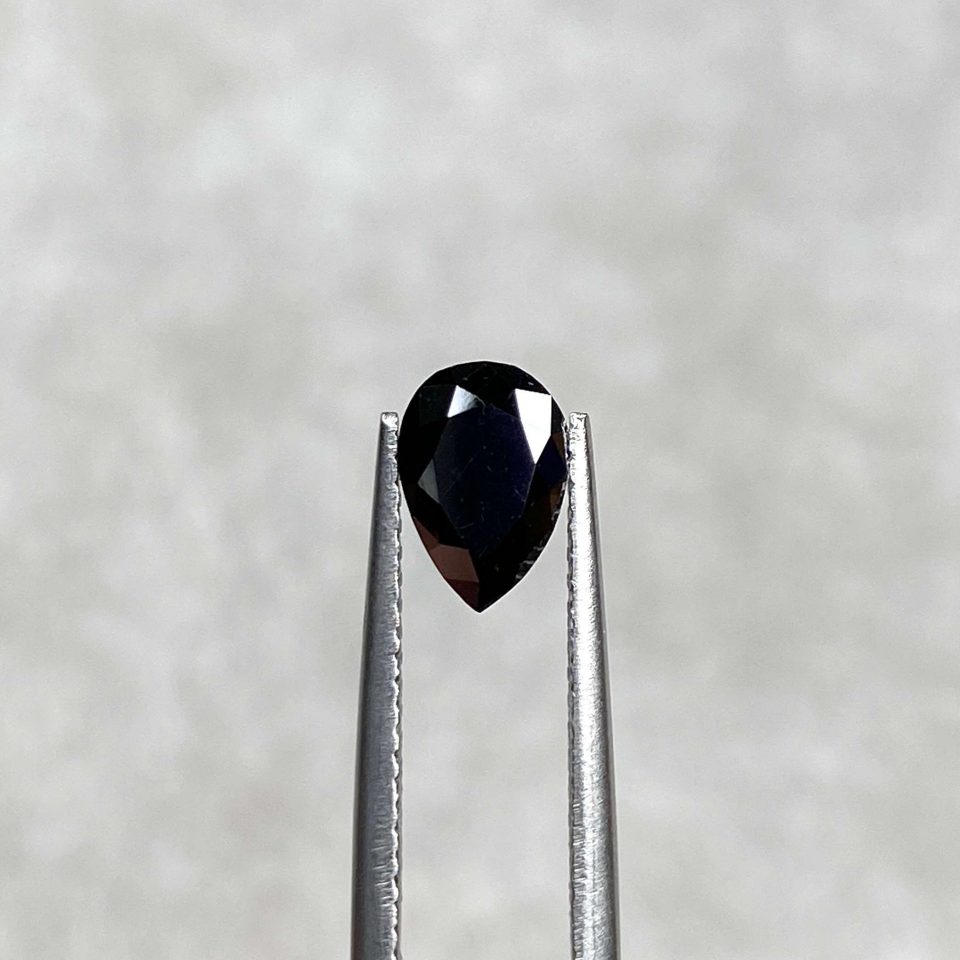 1.00 Ct Pear Black Diamond