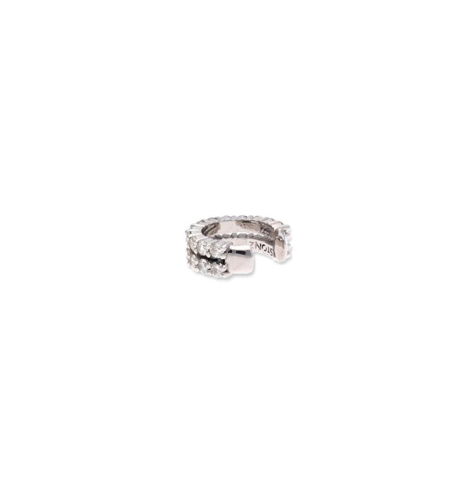 Double Row Cuff, white diamonds-1%7