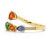 18K Yellow Gold Ethereal Multi-Coloured Sapphire Eternity Ring 2