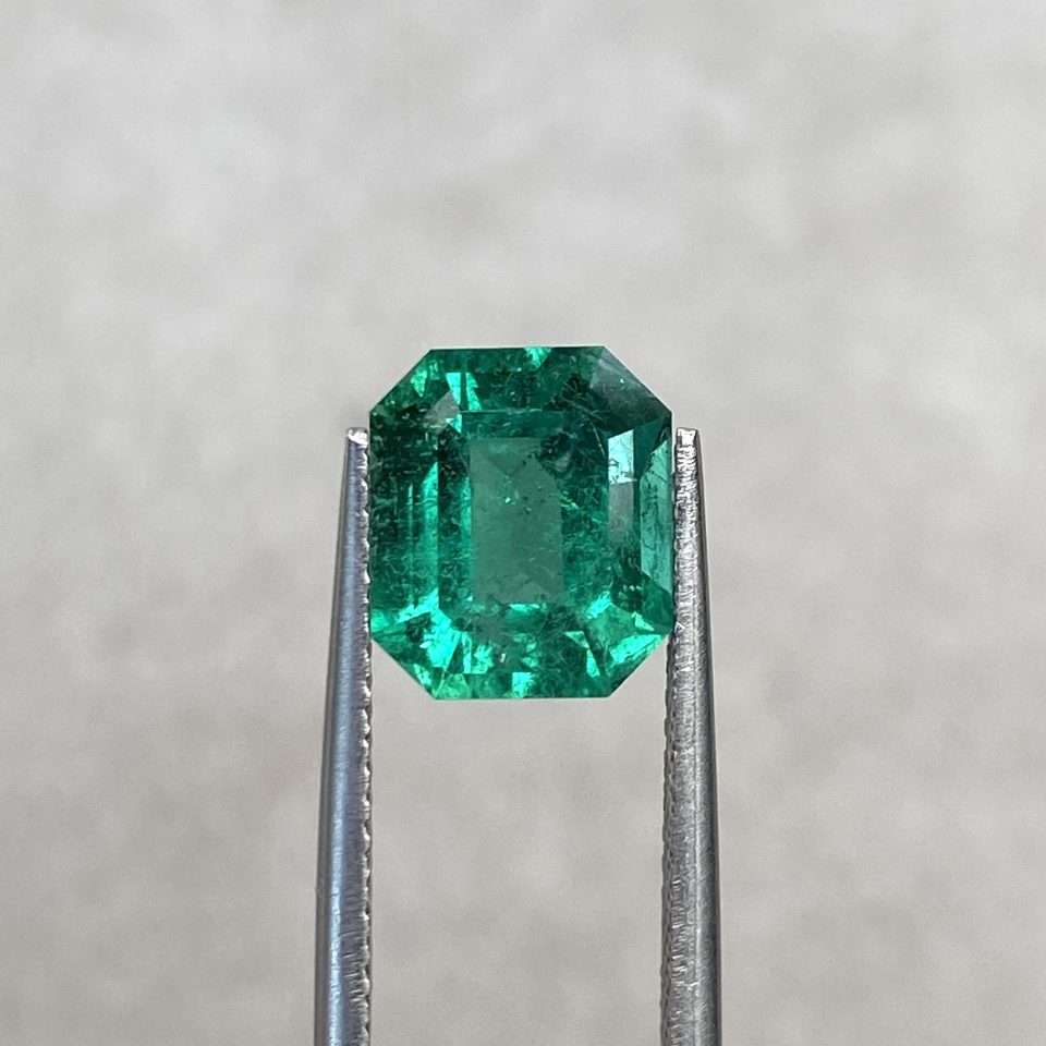 3.03ct Emerald-Cut Natural Green Emerald