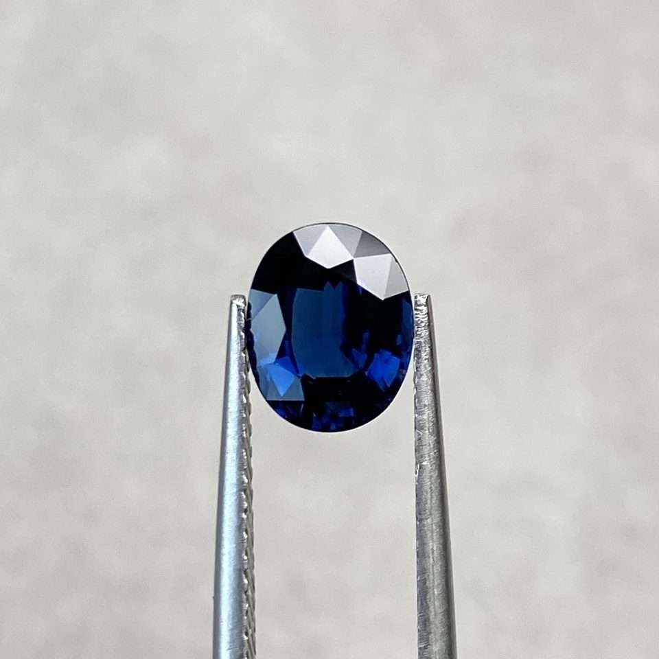 1.74ct Natural Oval Blue Sapphire