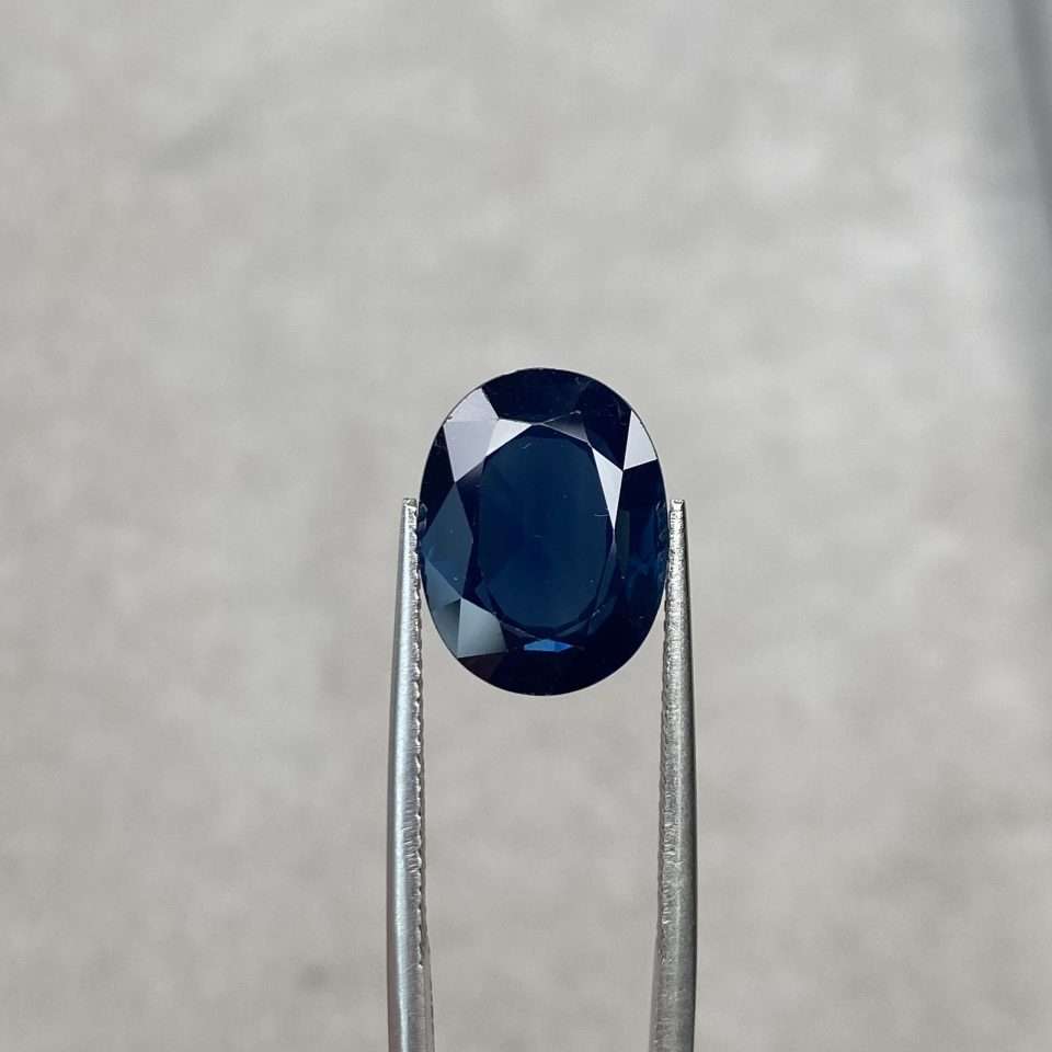 7.52ct Oval Blue Sapphire