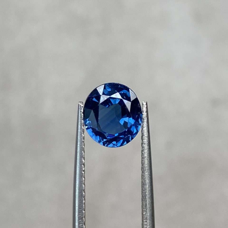 2.42ct Natural Oval Blue Sapphire